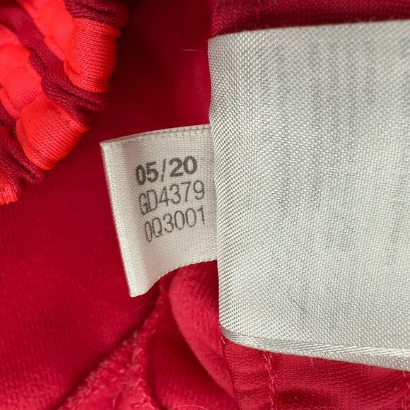 Adidas Essentials Jogger Large Track Pant Pull On Power Pink Three Tricot Stripe - Picture 5 of 13